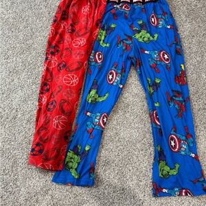 Marvel Kids Pajamas - Red and Blue Superhero Print